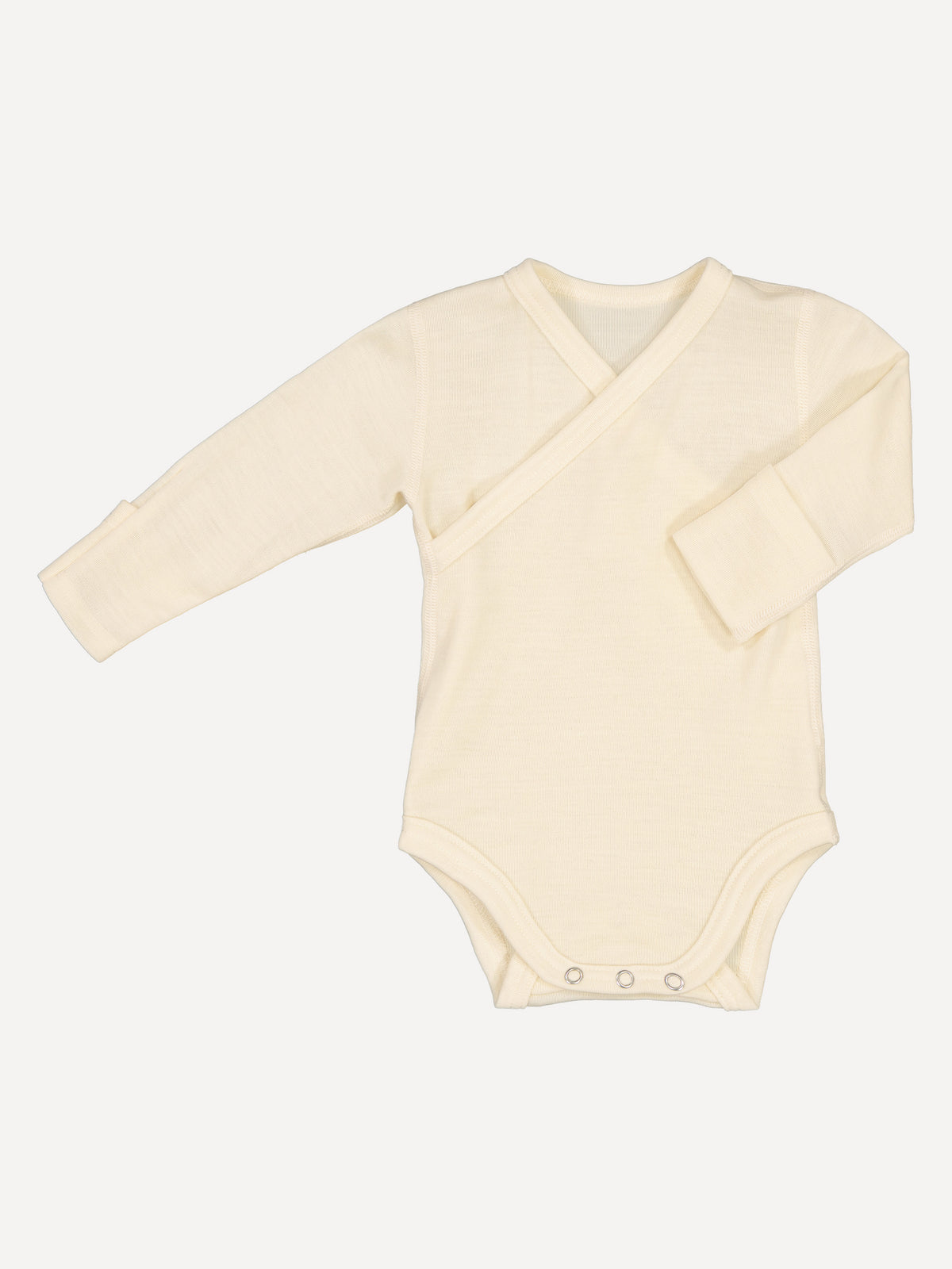 Baby body, merino wool, white