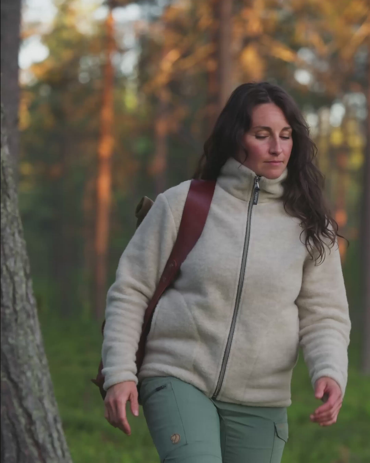 Video naisten rento villafleecetakki, dyyni, XS